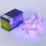 Instalatie de Craciun, Flippy®, Tip Perdea, 3 x 3 m, 320 LED-uri, Interconectabila, Albastru - vivimall.ro