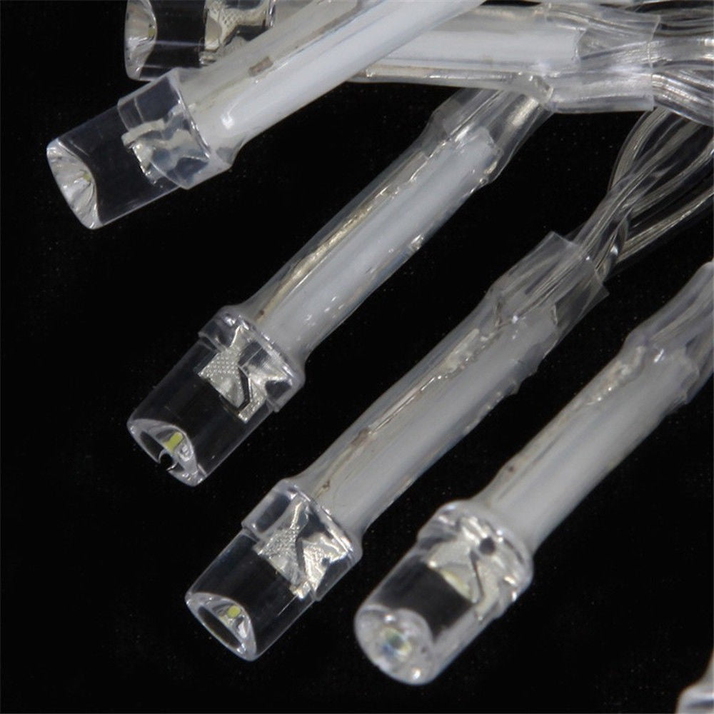 Instalatie de Craciun, Flippy®, Tip Perdea, 3 x 3 m, 320 LED-uri, Interconectabila, Albastru - vivimall.ro