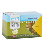 Instalatie de Craciun, Flippy®, Tip Plasa, 1.5 x 1.5 m, 120 LED-uri, Interconectabila, Alb Cald - vivimall.ro