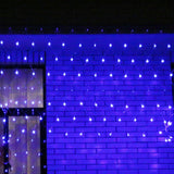 Instalatie de Craciun, Flippy®, Tip Plasa, 1.5 x 1.5 m, 120 LED-uri, Interconectabila, Albastru - vivimall.ro