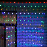 Instalatie de Craciun, Flippy®, Tip Plasa, 2 x 2 m, 160 LED-uri, Interconectabila, Multicolor - vivimall.ro