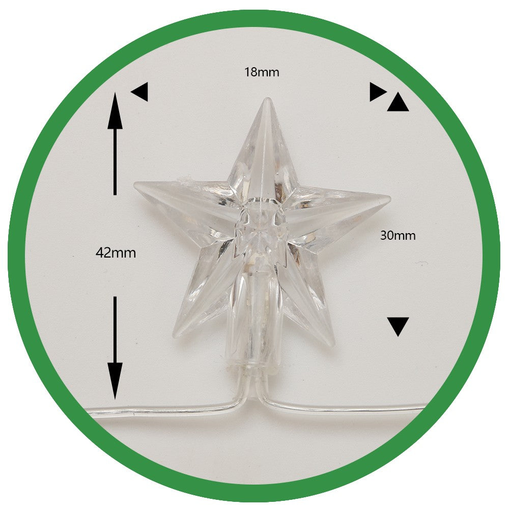 Instalatie de Craciun, Flippy®, Tip Plasa cu Stelute, 6 x 0.5 m, 160 LED-uri, Interconectabila, Alb Cald - vivimall.ro