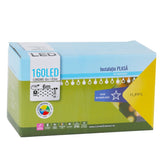 Instalatie de Craciun, Flippy®, Tip Plasa cu Stelute, 6 x 0.5 m, 160 LED-uri, Interconectabila, Multicolor - vivimall.ro