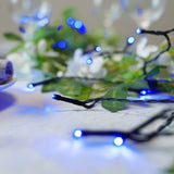Instalatie De Craciun Liniara Yoto, 10 M, Din Care 1 M Cablu Priza 220V, 100 Led, 8 Jocuri De Lumini, Controler, Fir Negru - vivimall.ro