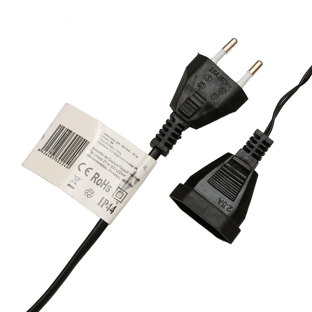 Instalatie De Craciun, Premium, Tip Liniara, 21 M, 300 Led-Uri, Interconectabila, Rece