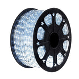 Instalatie de Craciun, Flippy®, Sectiune 100 m, Tip Furtun LED, Fara Transformator, IP44, 2400 LED-uri, Alb Rece - vivimall.ro