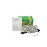Instalatie de Craciun Tip Liniar, 8 jocuri de lumini, Fir Transparent, 5 m, 50 LED -uri, Multicolor - vivimall.ro