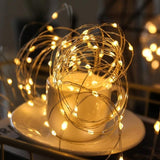 Instalatie Liniara de Craciun, 40 m, 400 Led-uri, Alb Cald, 8 jocuri de lumini, Transformator, Interconectabila, Prelungitor 5 m inclus, Fir Cupru, Vivimall - vivimall.ro