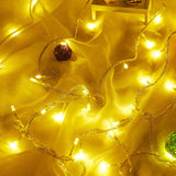 Instalatie de Craciun, Vivimall®, Tip Perdea, cu Baterii, 8 Jocuri de Lumini, Muzica, cu Telecomanda, 2 x 2 m, 200 Led-uri, Alb Cald - vivimall.ro