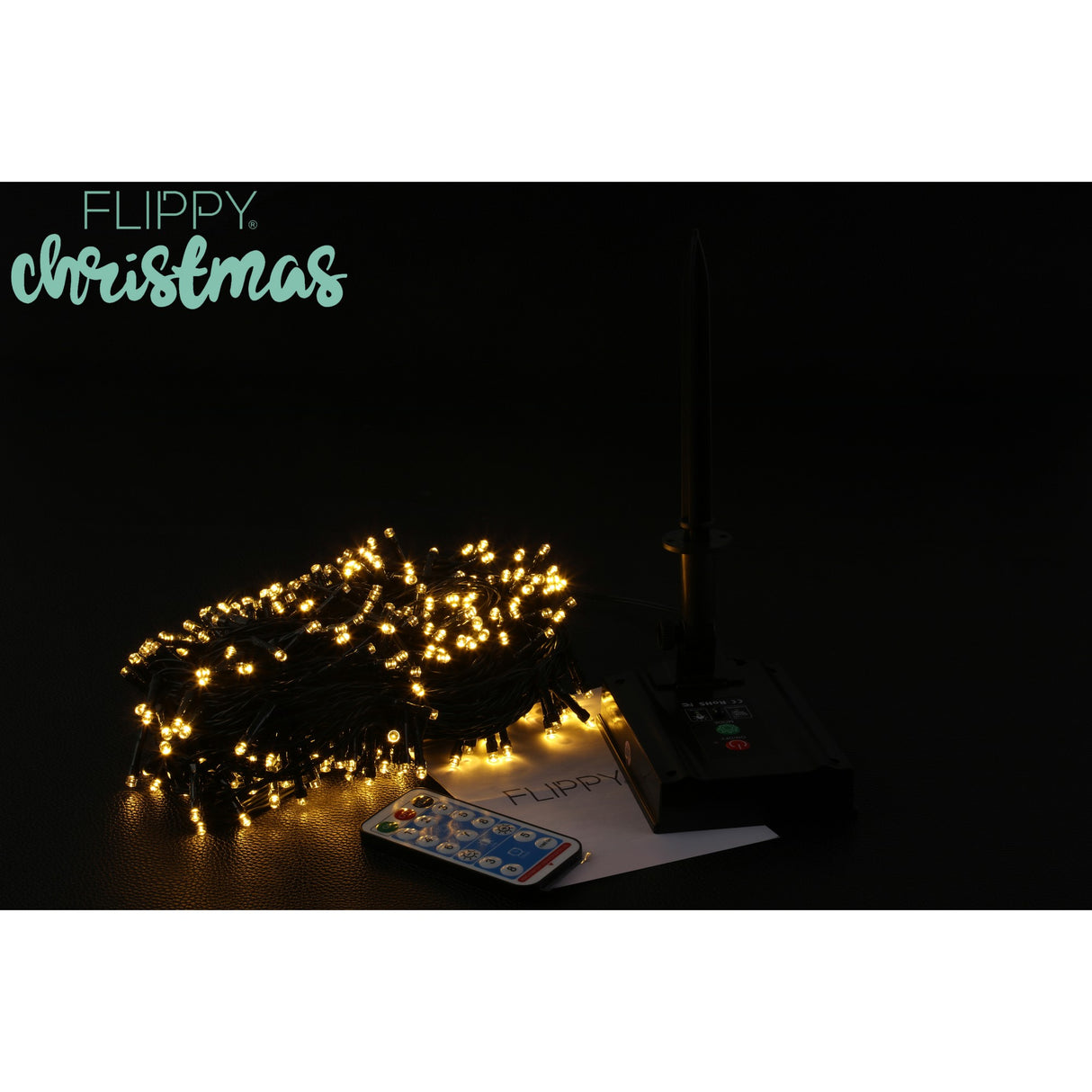 Instalatie luminoasa de Craciun cu LED, 300 LED-uri, 32 metri lungime, 8 programe, interior/exterior, incarcare solara, alb cald, Vivimall - vivimall.ro