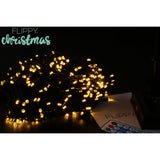 Instalatie luminoasa de Craciun cu LED, 300 LED-uri, 32 metri lungime, 8 programe, interior/exterior, incarcare solara, alb cald, Vivimall - vivimall.ro