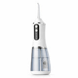 Irigator Bucal Electric, Flippy,  Portabil, Dus Bucal pentru Curatare, Indepartare Tartru, 4 Capete, 25 x 8 x 8 cm, Alb - vivimall.ro