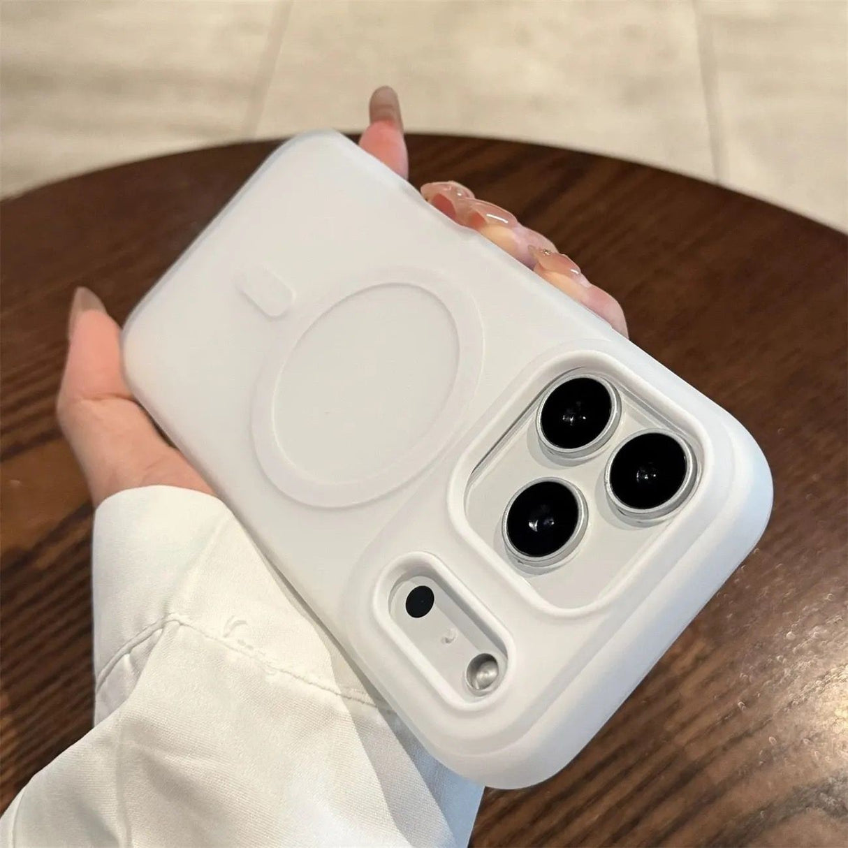 Husa Jelly Magnetic 2in1, Flippy, pentru iPhone 17, Magsafe, Alb