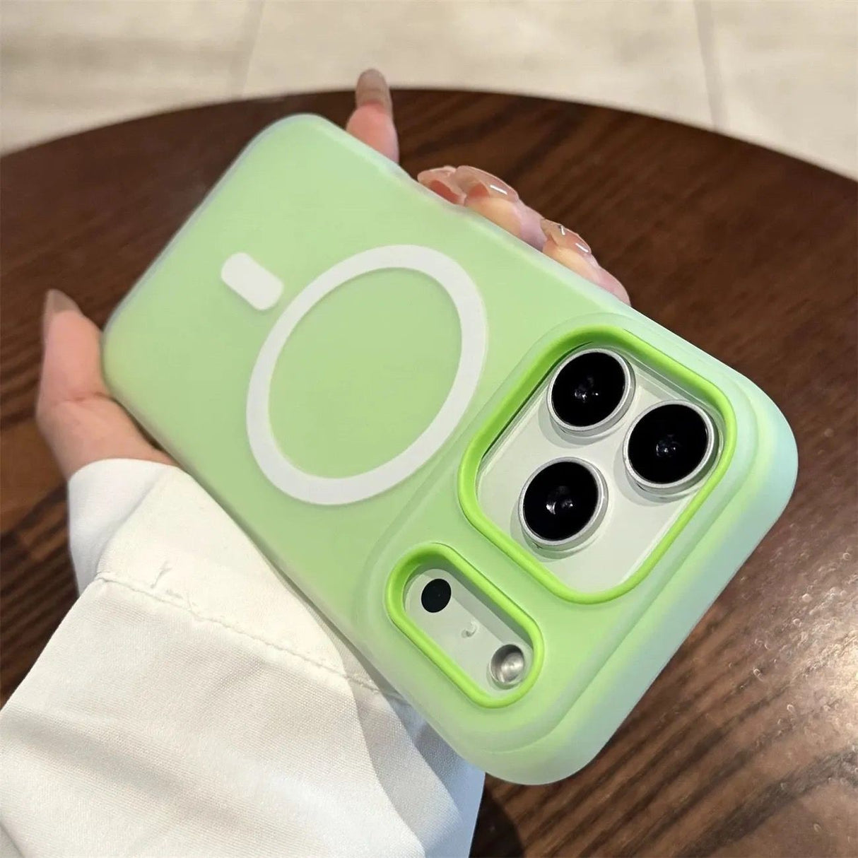 Husa Jelly Magnetic 2in1, Flippy, pentru iPhone 17 Air, Magsafe, Verde