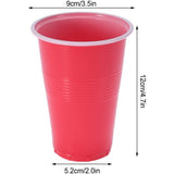 Joc de baut Beer Pong Vivimall, 24 Pahare, 24 Mingi, material plastic, reutilizabil, portabil, rosu - vivimall.ro