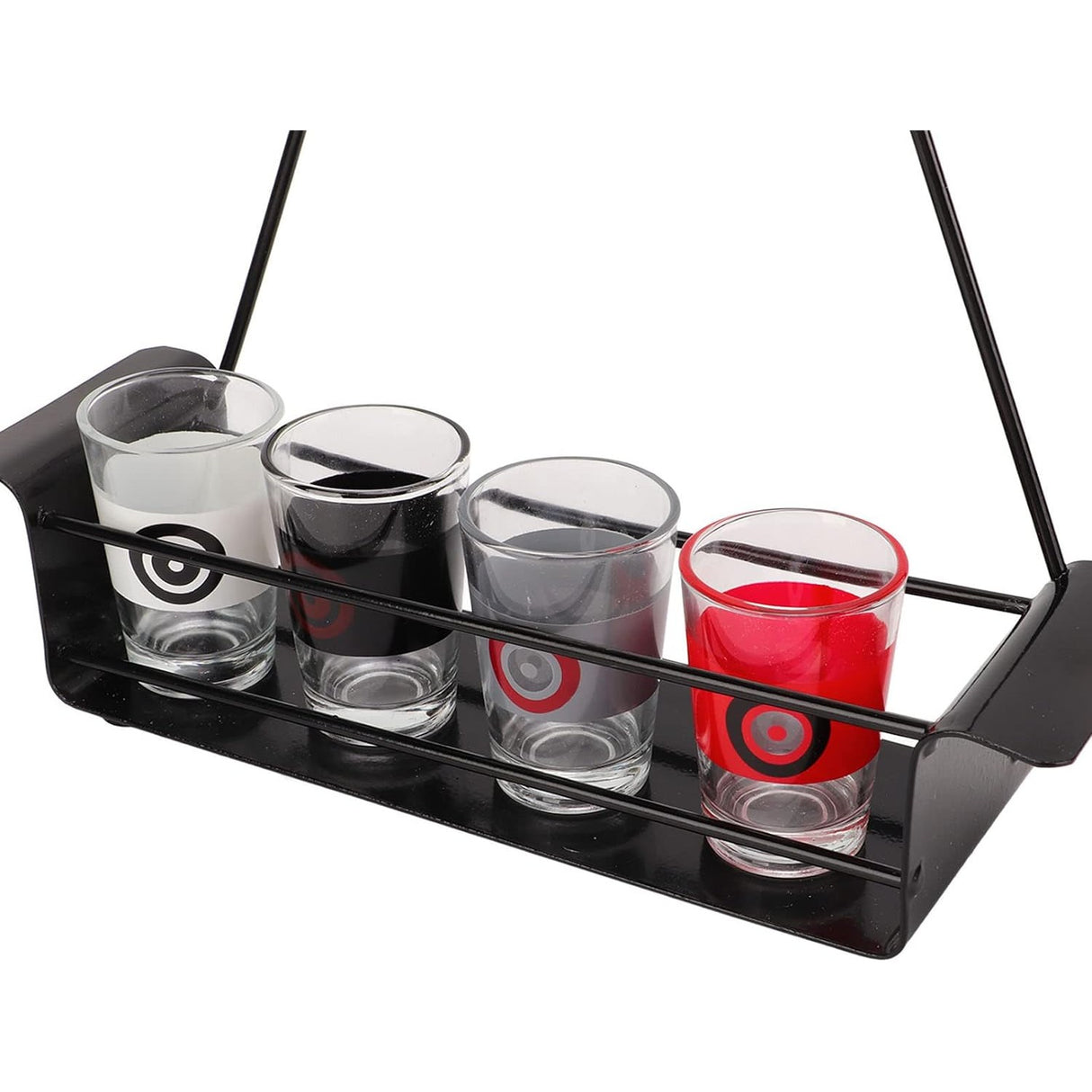 Joc de Baut Darts Vivimall, 4 Sageti si Pahare de Shot Incluse, pentru petreceri si timp liber, 30 x 20 x 6.5 cm, multicolor - vivimall.ro