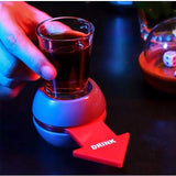 Joc de baut Drink Spin Vivimall, 10.3 x 11.5 cm, Pahar de Shot din Sticla, gri - vivimall.ro