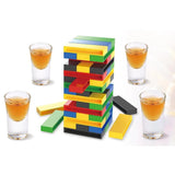 Joc De Baut Turn Jenga Din Plastic, Cu 4 Pahare De Shot, +18 Ani - vivimall.ro