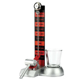 Joc de baut Hammershot cu Pahar Shot Vivimall, 22 cm, Material Sticla, Plastic, Fier, Multicolor - vivimall.ro