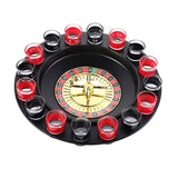 Joc de Baut Ruleta Vivimall, cu 16 Pahare de Shot din Sticla , 30 x 30 x 5.5 cm, model 2, Rosu/Negru - vivimall.ro