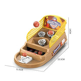 Joc de Masa Mini Baschet Interactiv pentru Copii, Vivimall, 4 Cosuri, 3 Mingi Incluse, 23.5x11.5x14 cm, Maro - vivimall.ro