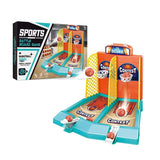 Joc de Masa Mini Baschet Interactiv pentru Copii, Vivimall, pentru 2 Jucatori, 6 Mingi Incluse, 22x16.5x18.2 cm, Multicolor - vivimall.ro