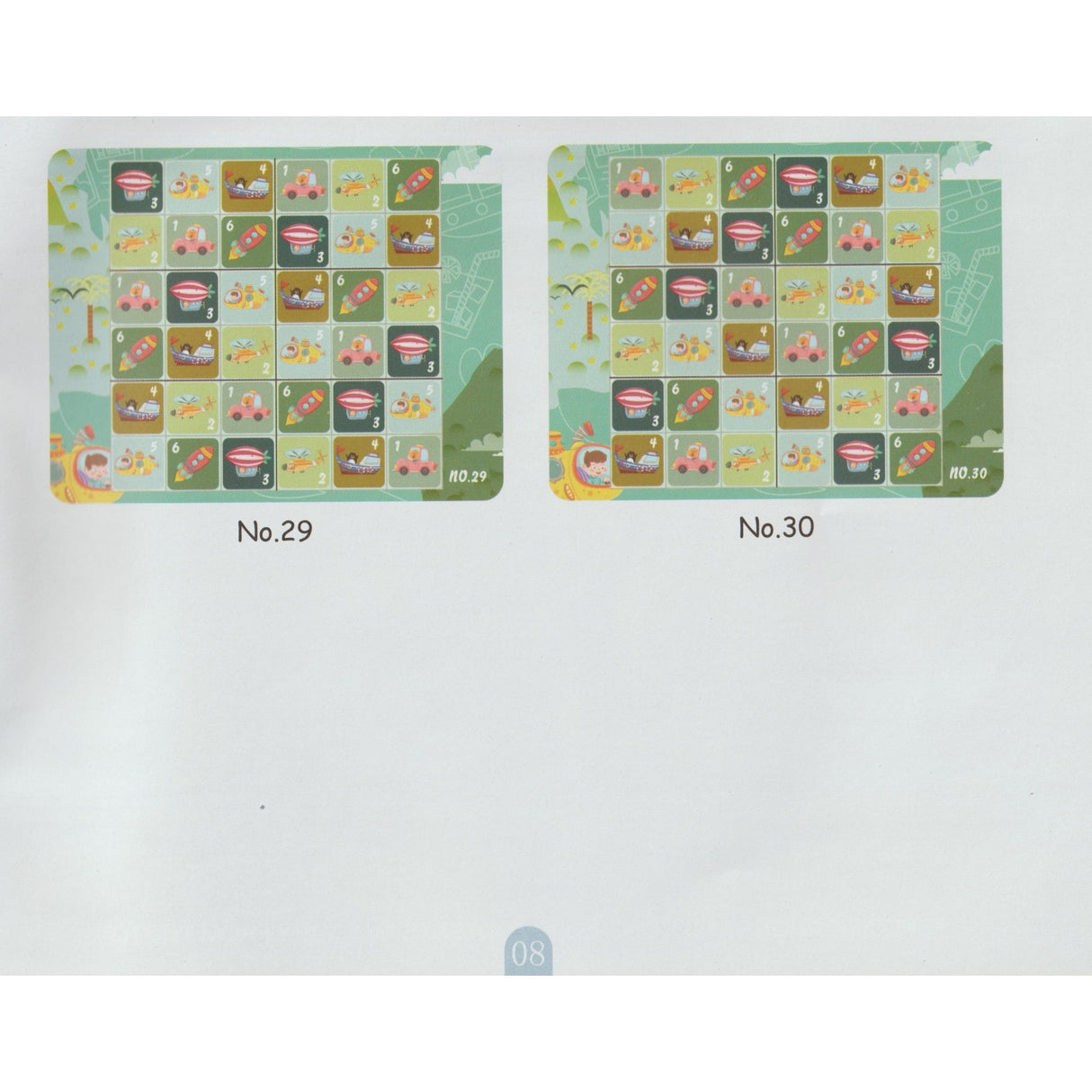 Joc educativ Sudoku cu tablita magnetica, 53 de piese, cartonase cu trafic, Verde - vivimall.ro