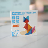 Joc Magnetic Tangram, Vivimall, 7 Piese Magnetice, Forme Geometrice, 3 Ani, EVA, ABS, Magnet, 10.5 x 10.5 x 2.2 cm, Multicolor - vivimall.ro