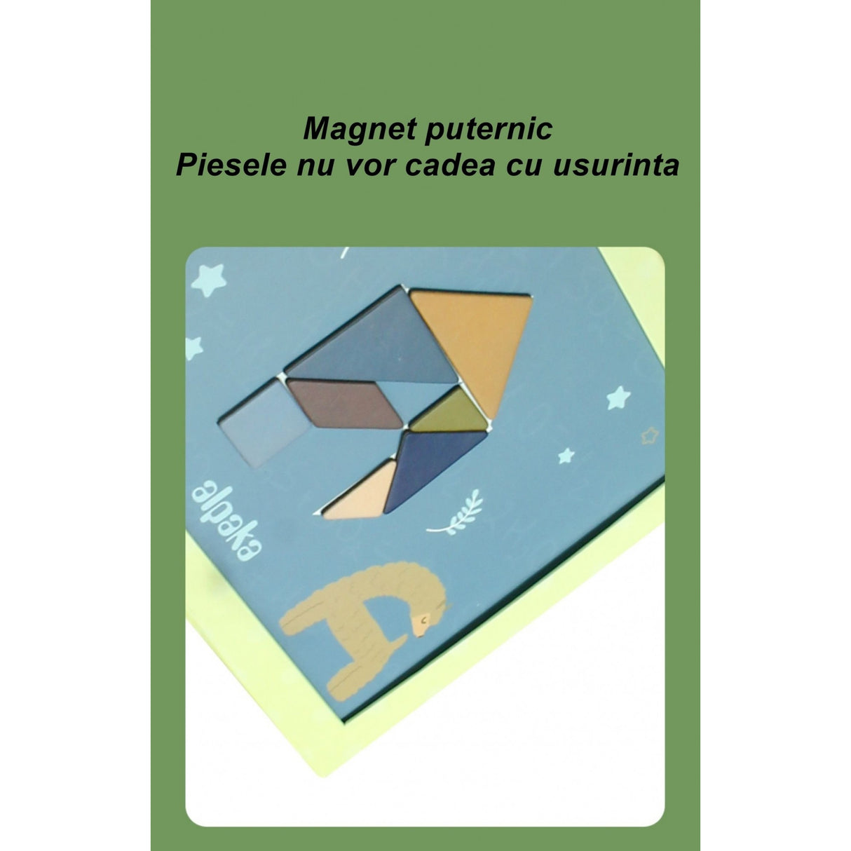 Set educativ tangram magnetic copii | ColorTangram - vivimall.ro