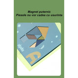 Joc Magnetic Tangram, tabla si forme diverse magnetice, 34 de piese, pentru copii, +3 ani, multicolor - vivimall.ro