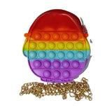 Jucarie antistres din silicon, Vivimall, Geanta Pop It, Bufnita, Multicolor - vivimall.ro
