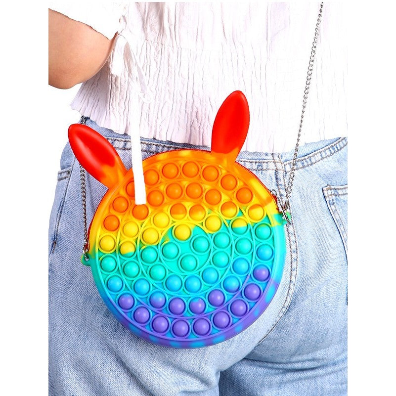 Чанта Pop It Rainbow Bunny | BubbleBag 3