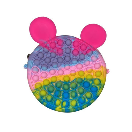 Силиконова антистрес играчка чанта Pop It, Мики Маус