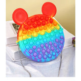 Чанта с мишка Pop It Rainbow | BubbleBag