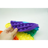 Jucarie antistres din silicon Vivimall, Pop it Now and Flip It , 30x24 cm, Fantoma ,Multicolor - vivimall.ro