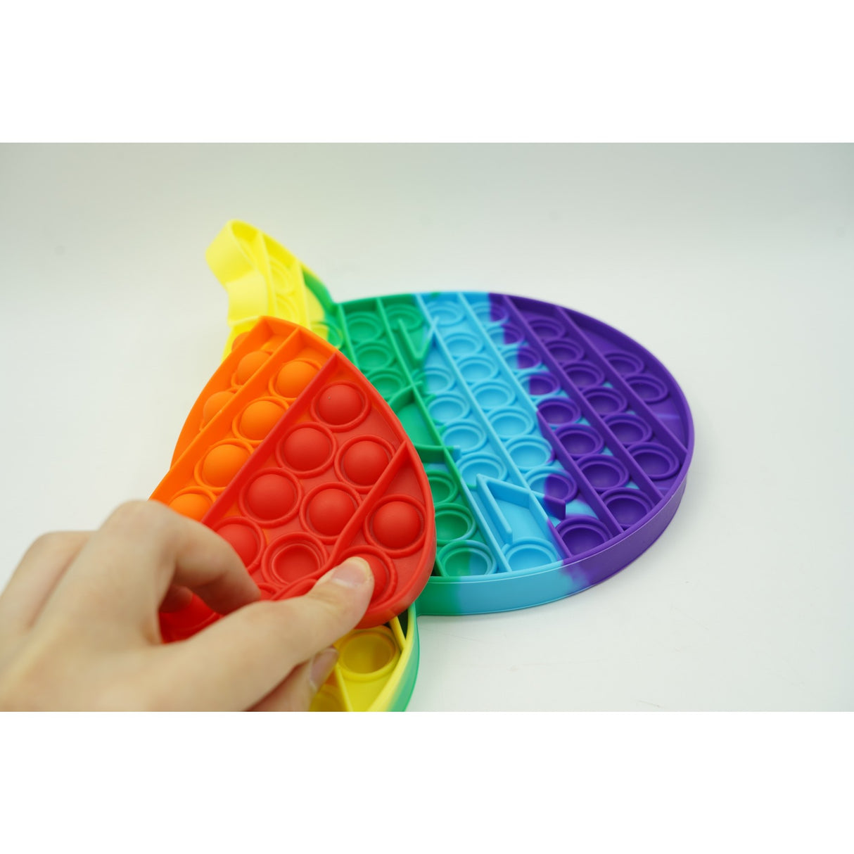 Jucarie antistres din silicon Vivimall, Pop it Now and Flip It , 30x24 cm, Fantoma ,Multicolor - vivimall.ro