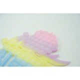 Jucarie antistres din silicon Vivimall, Pop it Now and Flip It , 40x45 cm, Cupidon, Fosforescent, Multicolor - vivimall.ro