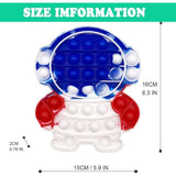 Jucarie antistres din silicon Vivimall, Pop it Now and Flip It ,Astronaut ,Multicolor - vivimall.ro