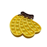 Jucarie antistres din silicon, Vivimall, Pop It Now and Flip It, Banane, Galben - vivimall.ro