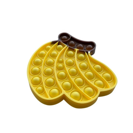 Jucarie antistres din silicon, Vivimall, Pop It Now and Flip It, Banane, Galben - vivimall.ro