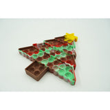 Jucarie antistres din silicon Vivimall, Pop it Now and Flip It ,Brad de Craciun, Maro/Verde - vivimall.ro