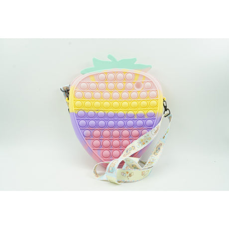Силиконова антистрес играчка Pop It Now and Flip It, ягода
