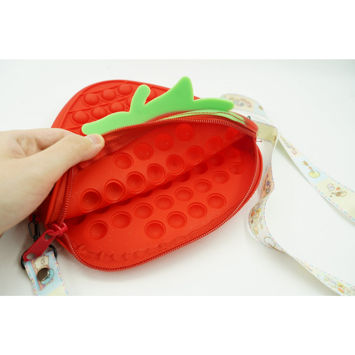 Силиконова антистрес играчка Pop It Now and Flip It, ягода