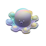 Jucarie antistres din silicon, Vivimall®, Pop It Now and Flip It, Caracatita reversibila, Multicolor, V6 - vivimall.ro