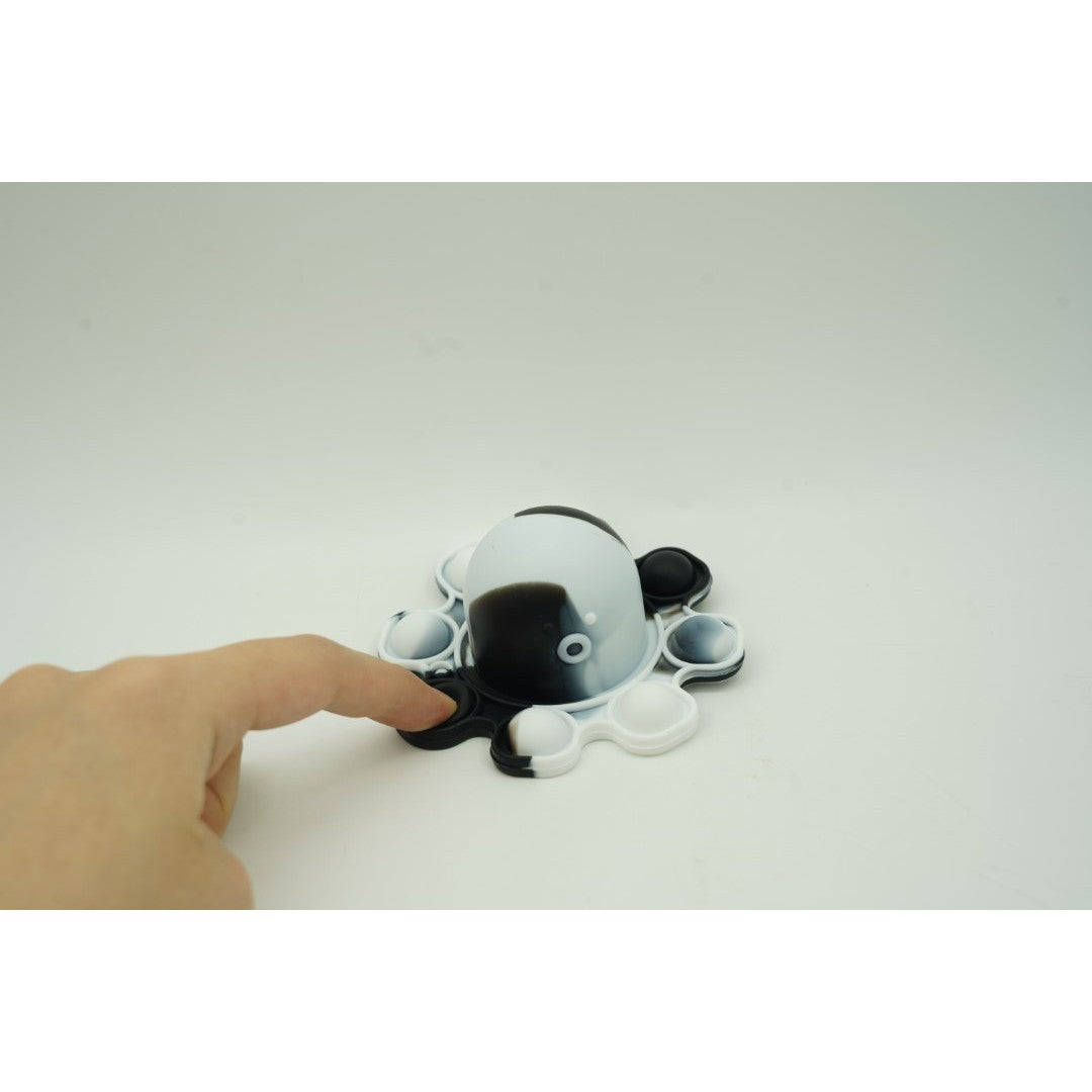 Jucarie antistres din silicon, Vivimall®, Pop It Now and Flip It, Caracatita reversibila, Multicolor, V8 - vivimall.ro