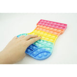Jucarie antistres din silicon, Vivimall, Pop It Now and Flip It, Ciorap Craciun, Multicolor - vivimall.ro