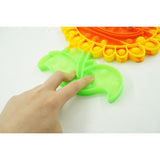 Jucarie antistres din silicon, Vivimall, Pop It Now and Flip It, Floarea soarelui, Multicolor, V1 - vivimall.ro