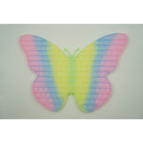 Jucarie antistres din silicon Vivimall®, Pop it Now and Flip It, Fluture, 30 cm, Fosforescent, Multicolor - vivimall.ro