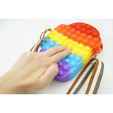 Jucarie antistres din silicon, Flippy, Pop It Now and Flip It, Geanta mica, Among Us, Multicolor - vivimall.ro