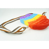 Jucarie antistres din silicon, Flippy, Pop It Now and Flip It, Geanta mica, Among Us, Multicolor - vivimall.ro